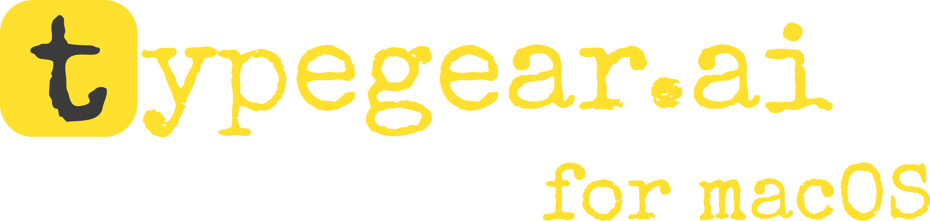 typegear logo yellow with app icon big